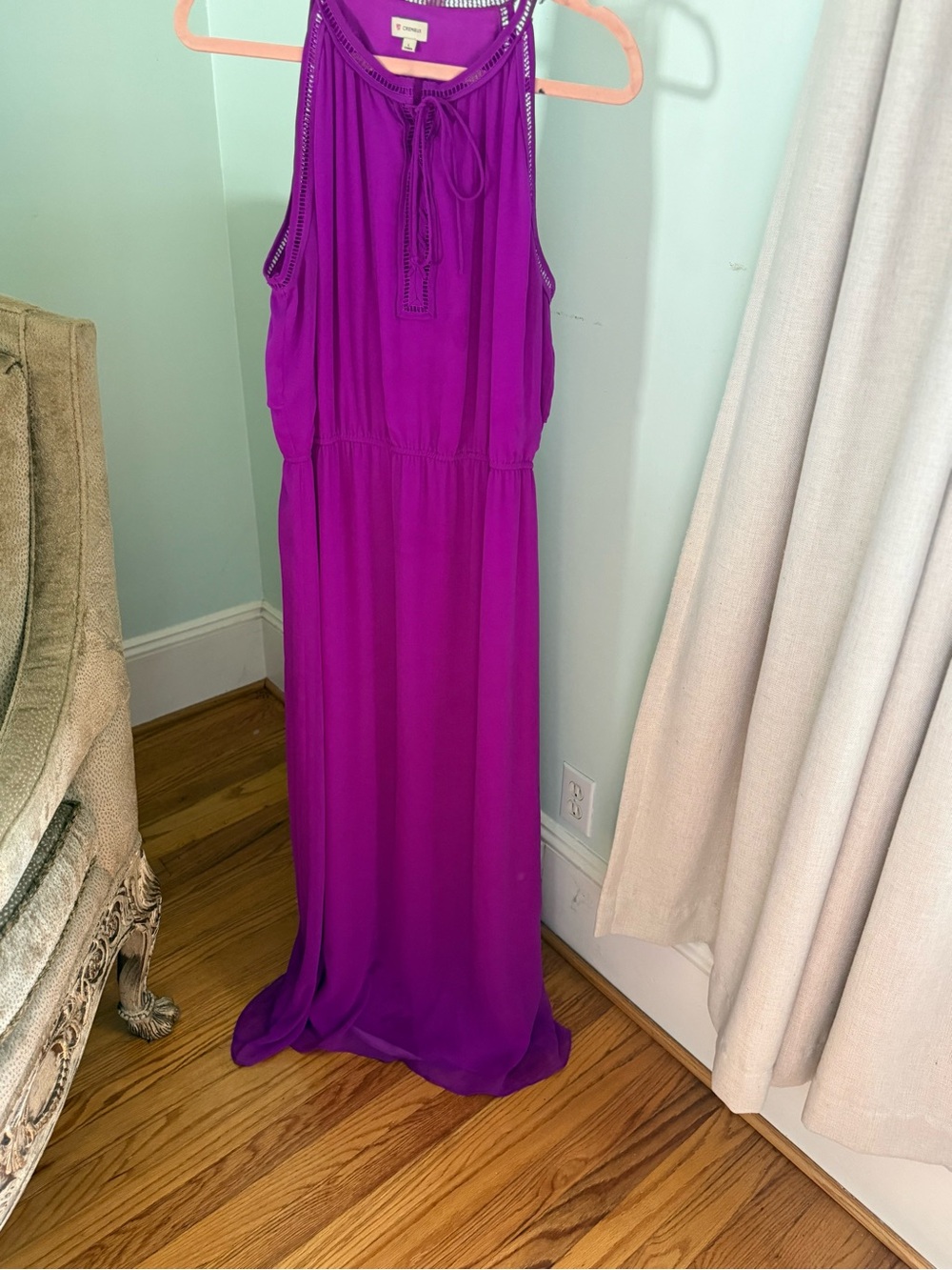 Daniel Cremieux Magenta Halter Maxi Dress